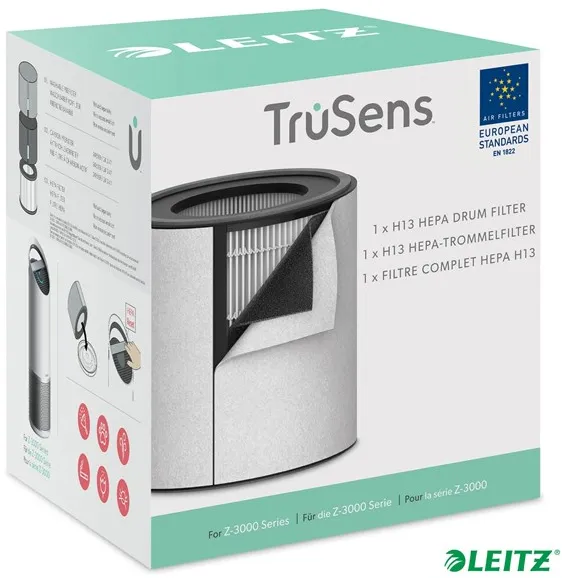Leitz Replacement 3-in-1 H13 HEPA Filter for TruSens Z-3000 Large Air Purifier